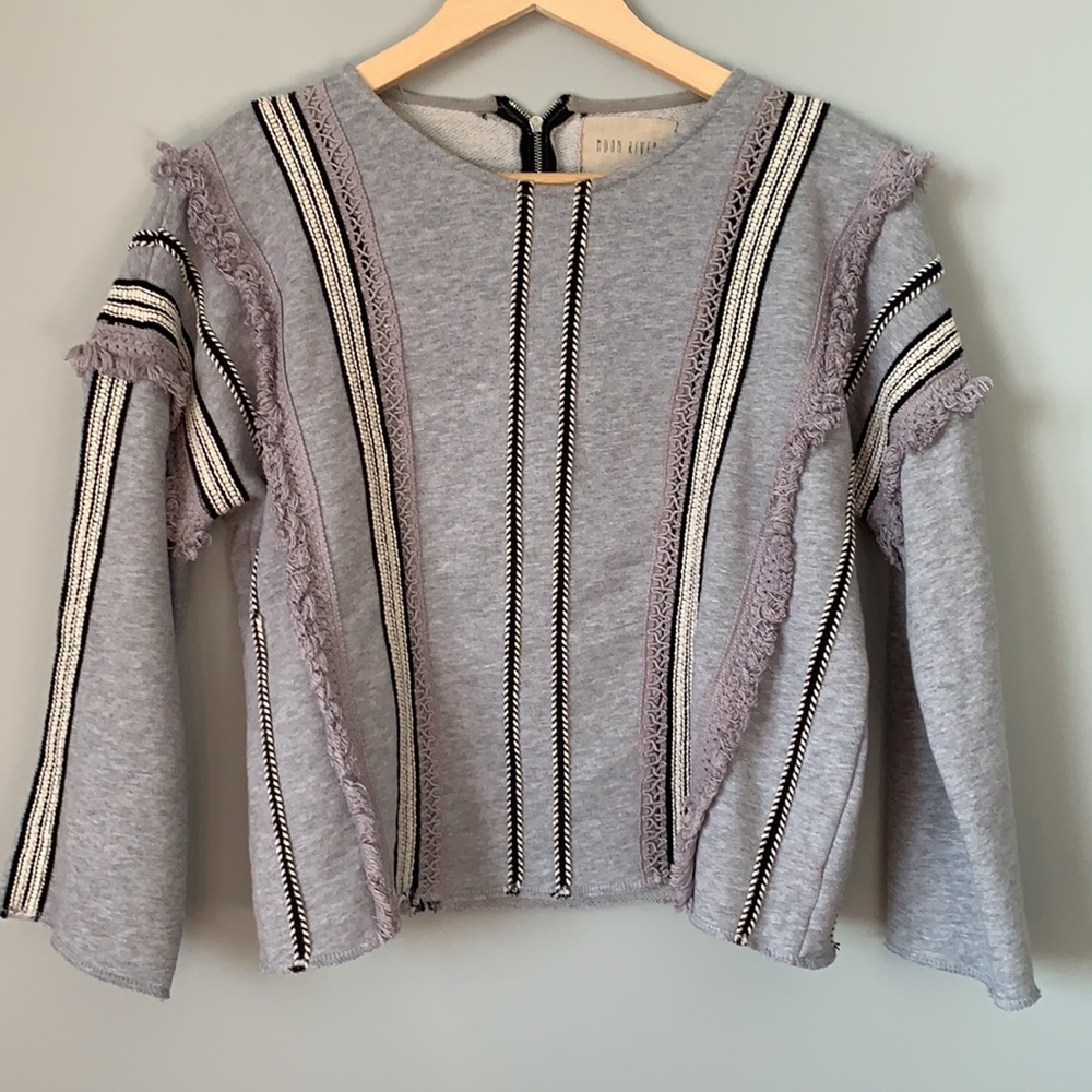 Anthropologie Moon River // Fray Sweater